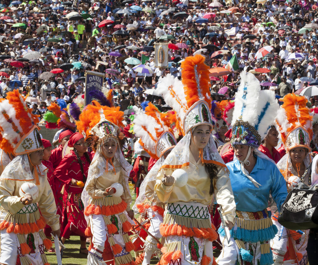 DANCERS PERFORM DURING OUR LADY OF GUADALUPE CELEBRATION IN LOS ANGELES