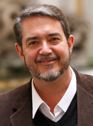 Scott Hahn, a professor of theology and scripture at Franciscan University of Steubenville and the author of numerous Catholic books, is pictured in Rome March 19. (CNS photo/Paul Haring)