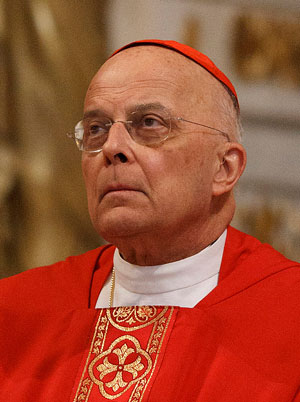 Chicago Cardinal Francis E. George pictured as he concelebrates Mass with bishops from Illinois, Indiana and Wisconsin at the Basilica of St. Paul Outside the Walls in Rome in February. (CNS photo/Paul Haring)