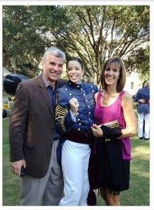 (Regina) Jessica Maxwell with her parents Brandon and Jill. (courtesy photo)