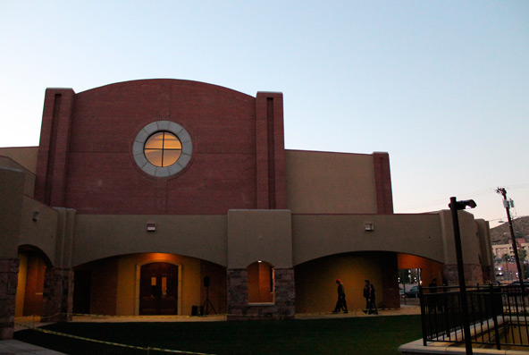 Fr. Rob Clements celebrated the first Mass at the new church at All Saints Catholic Newman Center on Ash Wednesday. (J.D. Long-Garcia/CATHOLIC SUN)