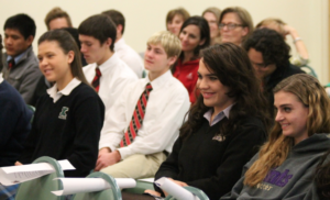 Student council leaders from Xavier College Preparatory, Brophy College Preparatory and Notre Dame Catholic Prepratory were some of the students who attended the training session. (Ambria Hammel/CATHOLIC SUN)