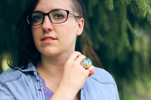 Singer-songwriter Audrey Assad describes her musical efforts as "pastoral," bringing a Catholic presence to the world of Christian music. (CNS photo/Ellie Arciaga, courtesy of Audrey Assad)