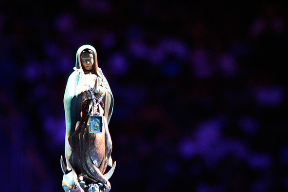Archive photograph from the Guadalupe Festival Aug. 8, 2008 at Jobing.com Arena in Glendale. More than 22,000 people turned out to celebrate the Virgin Mary in prayer and song.