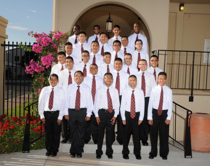 Loyola Academy's first graduating class (photo courtesy of Loyola Academy)