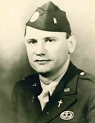 Franciscan Father Ignatius Maternowski is pictured in this vintage World War II-era photo. Father Maternowski was the only Catholic chaplain to die during the D-Day invasion June 6, 1944, in Normandy, France. (CNS photo/Franciscan Friars Conventual)