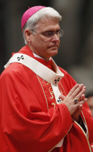 Archbishop Paul S. Coakley is pictured in 2011 after receiving a pallium from Pope Benedict XVI at the Vatican. (CNS photo/Tony Gentile, Reuters)