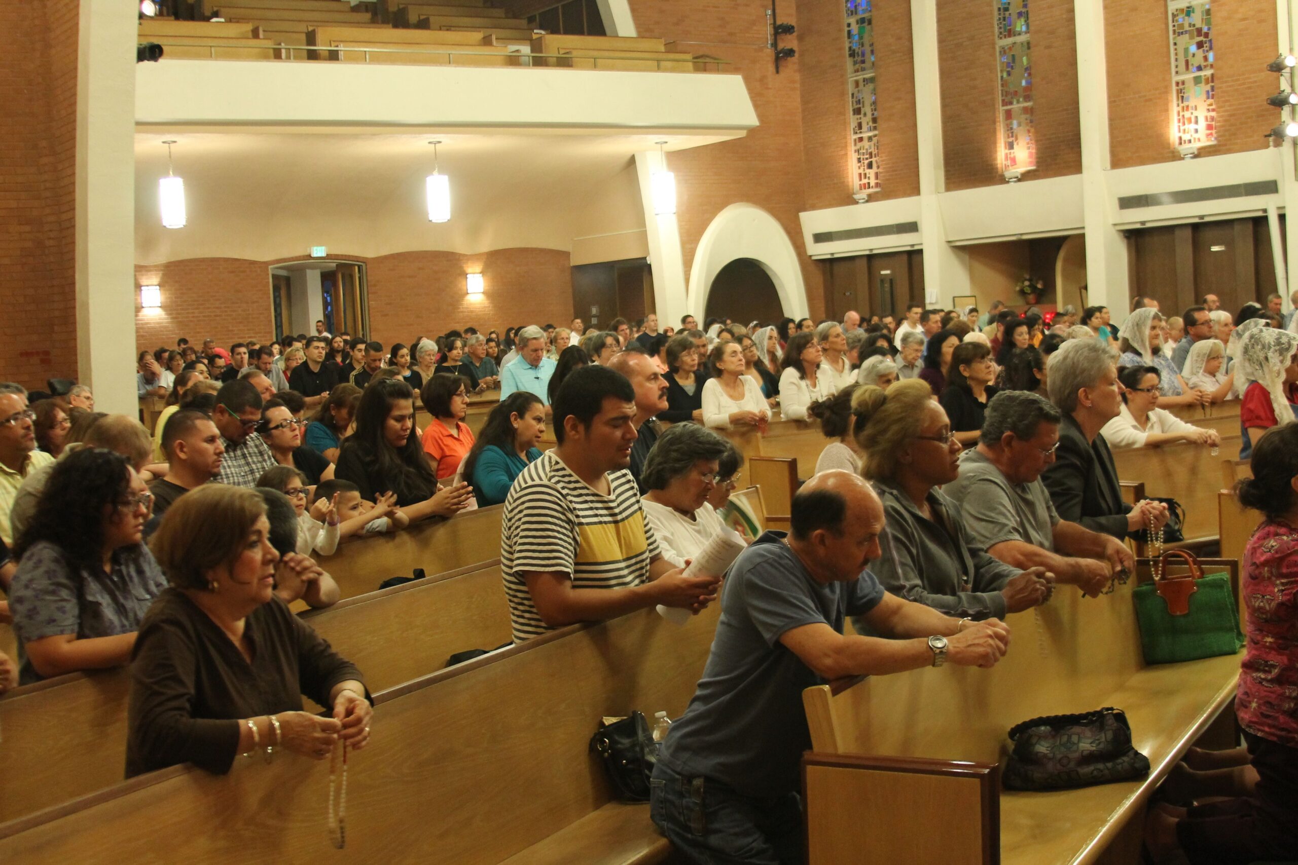 "We put our confidence in Jesus, Fr. John Lankeit told the faithful who packed Ss. Simon and Jude Cathedral for a holy hour July 25. Jesus, Fr. Lankeit said, is "the surest way to defeat Satan."