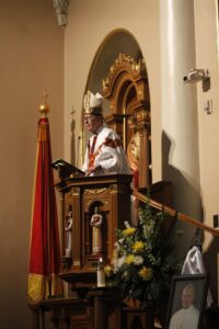 Bishop Thomas J. Olmsted said he was in St. Peter's Square the day St. John Paul II was elected to the papacy in 1978 and remembered seeing white smoke billowing from the Sistine Chapel.