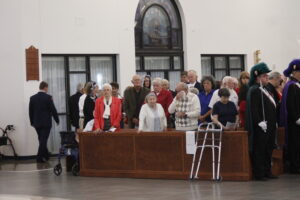 As Taps resounded through the church, many veterans were clearly moved by memories of the fallen. 