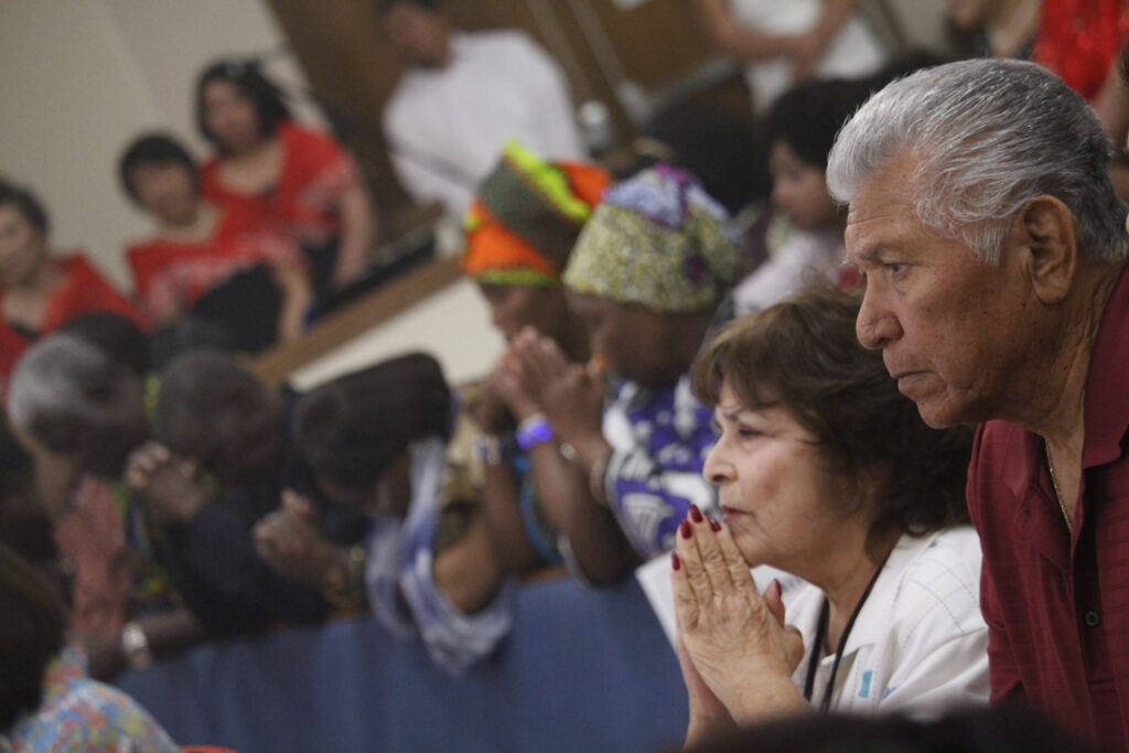 Catholics of various ethnicities created an overflowing church for the Diversity Mass at St. Augustine April 25.    (Ambria Hammel/CATHOLIC SUN)