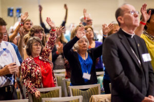 Christians from many different dominations came together to celebrate Jesus during the John 17 Movement Celebrating Christian Unity event at the downtown Phoenix Convention Center on May 23, 2015. (Billy Hardiman/CATHOLIC SUN)