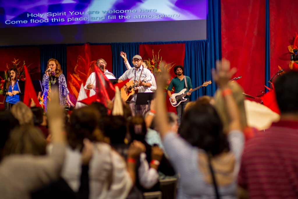 Christians from many different dominations came together to celebrate Jesus during the John 17 Movement Celebrating Christian Unity event at the downtown Phoenix Convention Center on May 23, 2015.  (Billy Hardiman/CATHOLIC SUN)