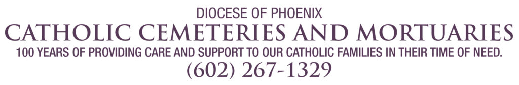 CATHOLIC CEMETERIES AND MORTUARIES BANNER