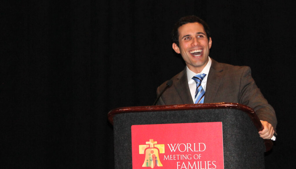 Dr. Daniel I. Mark, professor of political science at Villanova University, offered insights on forgiveness at his presentation to the World Meeting of Families. (Joyce Coronel/CATHOLIC SUN)