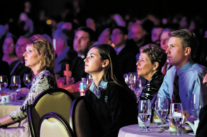 Hundreds of Catholic school supporters, including MaryBeth Mueller, superintendent of Catholic schools for the Diocese of Phoenix, participated in the annual Night of Hope event last year. (Catholic Sun file photo)