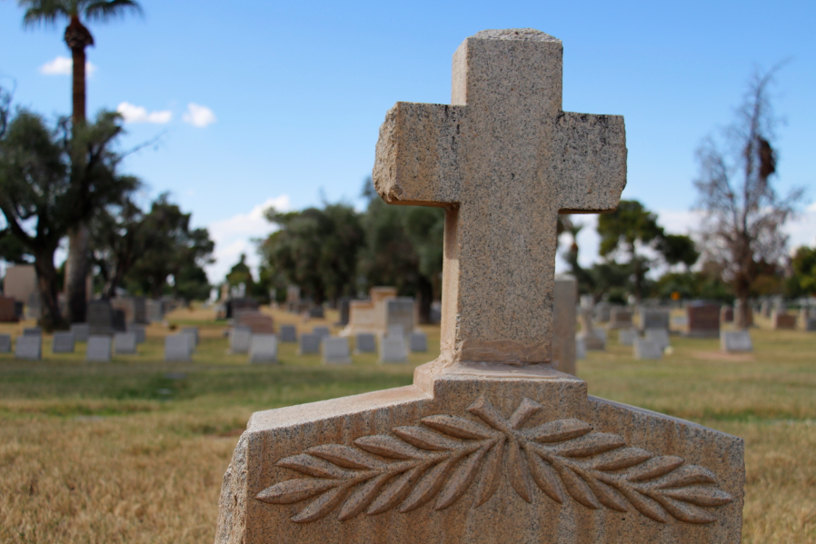 A view of St. Francis Cemetery in Phoenix prior to All Souls Day. (Ambria Hammel/CATHOLIC SUN)