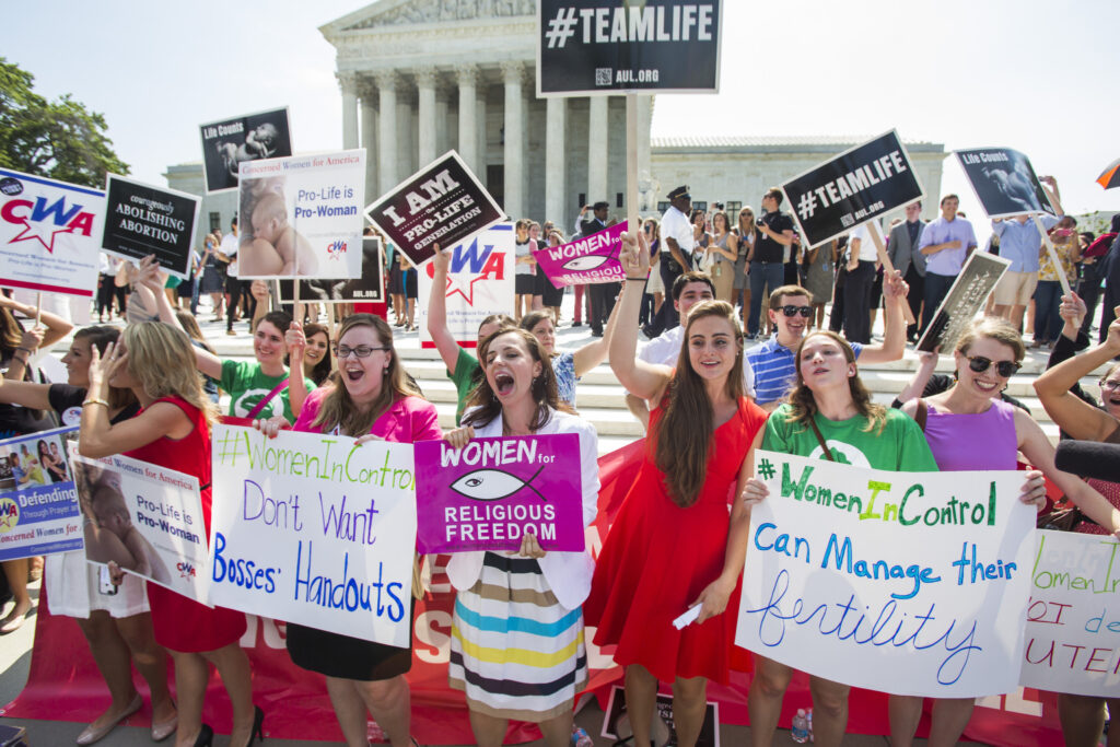 Pro-life supporters cheer during a 2014 rally outside the U.S. Supreme Court in Washington. People must work together to protect life, Pope Francis said on Mother's Day, the day Italy celebrates its annual March For Life. (CNS photo/Jim Lo Scalzo, EPA) See POPE-LIFE May 11, 2015.