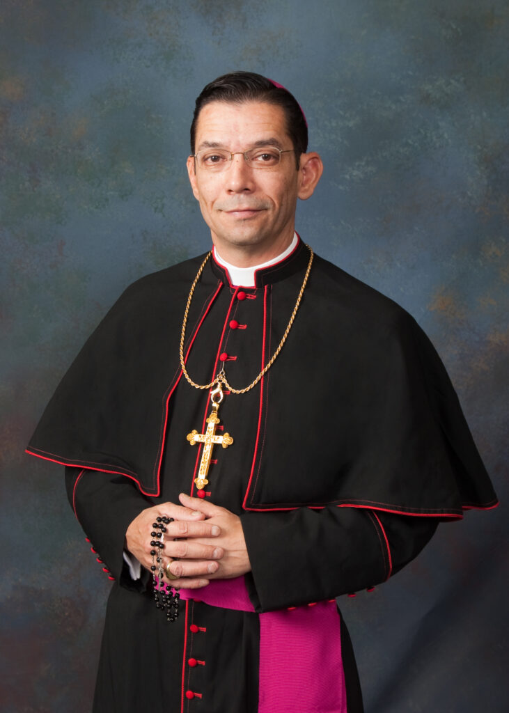 Bishop Daniel E. Flores of Brownsville, Texas, will be the guest homilist at the annual Red Mass scheduled for Jan. 26 at St. Mary’s Basilica. Bishop Flores gained national attention in 2014 when he advocated for those immigrants fleeing violence in their homelands. (Photo courtesy of the Diocese of Brownsville,Texas)